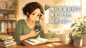 独り言英会話　難しい　できないところ